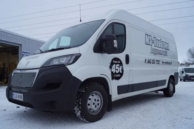 Pakettiauto Peugeot Boxer 13 m³ – vuokralla MS-Vuokraukselta Lappeenrannassa